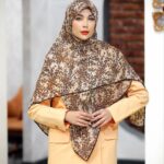 روسری رنگی نخی طرح دار کد 10342