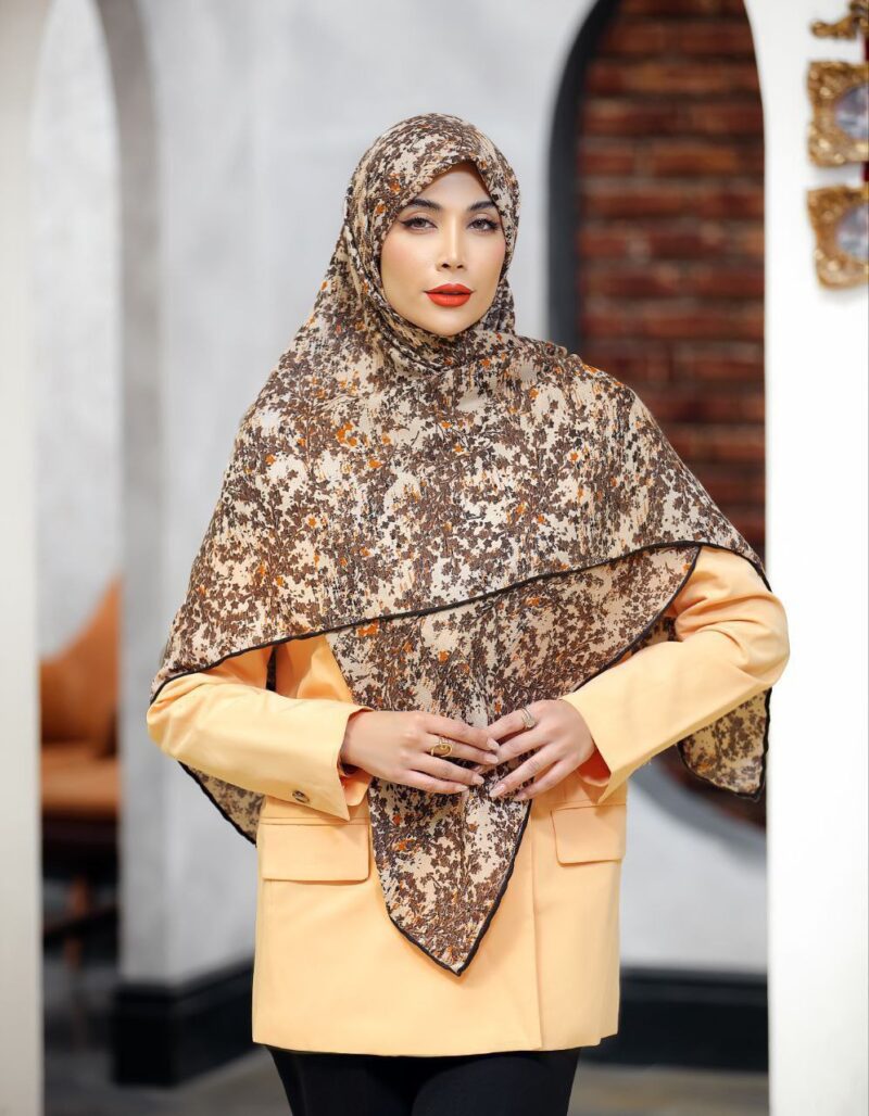 10342 روسری رنگی نخی طرح دار کد 10342 - Image 1