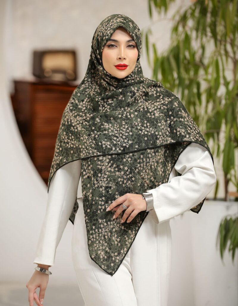 10345 روسری رنگی نخی طرح دار کد 10345 - Image 1