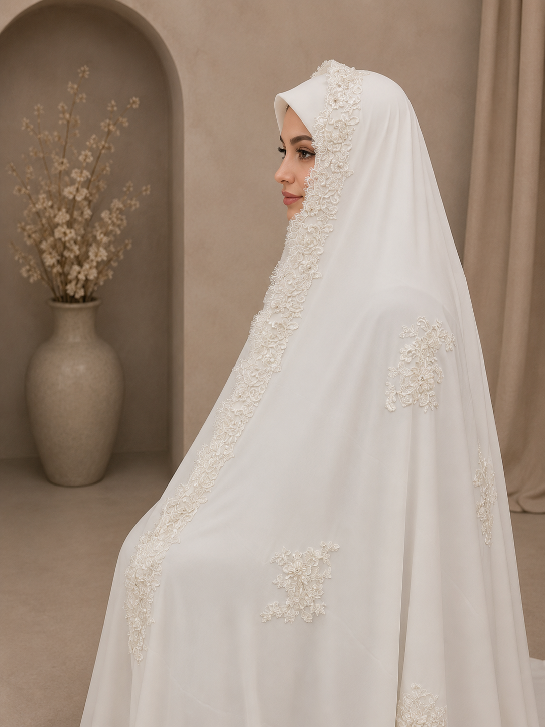 file_0000000080c0822f92843821e65de2bb چادر عروس کد 10337 - Image 1