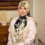 روسری رنگی طرح دار کد 10386