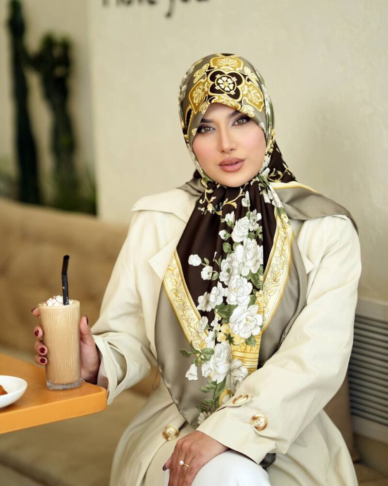 روسری رنگی طرح دار کد 10391 - Image 1