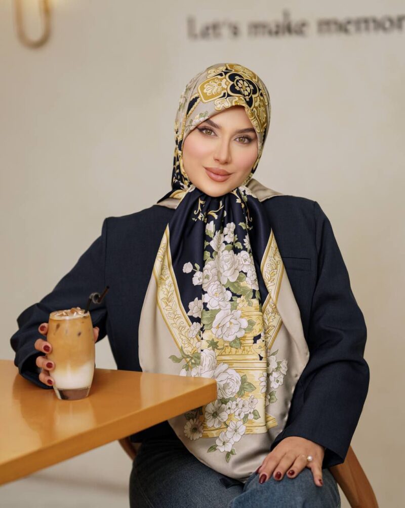 روسری رنگی طرح دار کد 10392 - Image 1