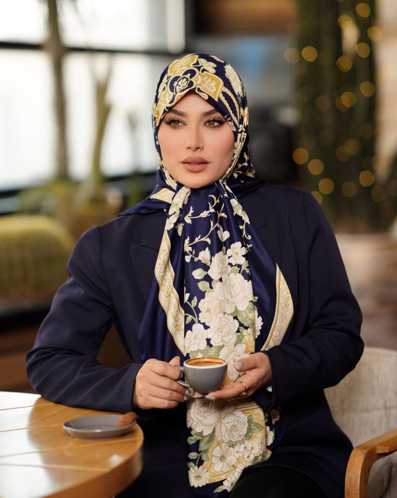 روسری رنگی طرح دار کد 10393 - Image 1