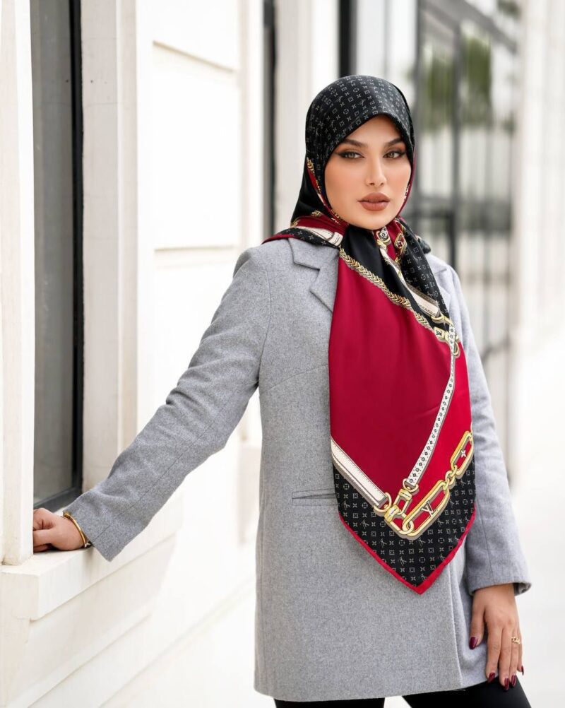 10400 روسری رنگی طرح دار کد 10400 - Image 1