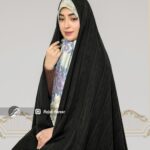 چادر مشکی طرح دار کره ای کد 10500