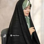 چادر مشکی طرحدار ایرانی کد 10529