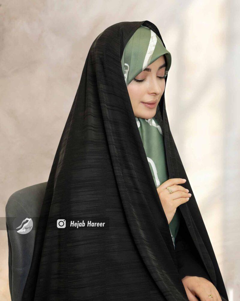 چادر مشکی طرحدار ایرانی کد 10529 - Image 1