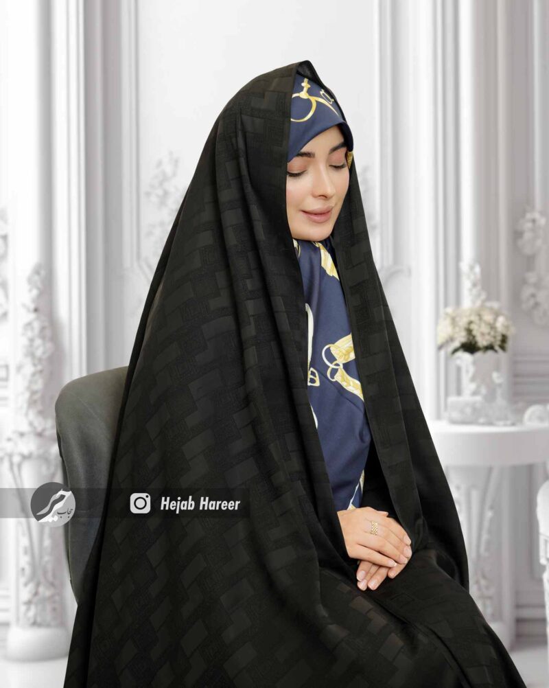 چادر مشکی طرحدار ایرانی کد 10535 - Image 1