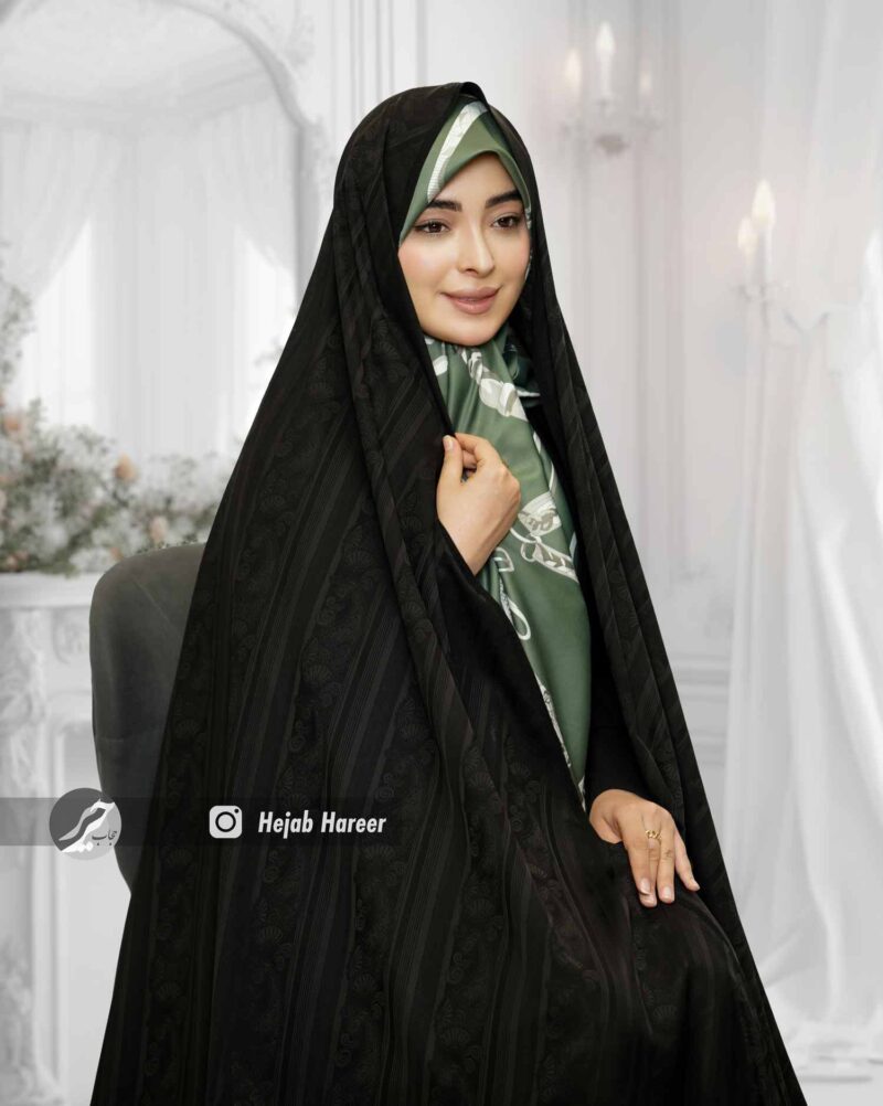 چادر مشکی طرحدار ایرانی کد 10536 - Image 1