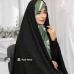 چادر مشکی طرحدار ایرانی کد 10537
