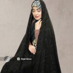 چادر مشکی طرحدار ایرانی کد 10538