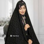 چادر مشکی طرحدار ایرانی کد 10540