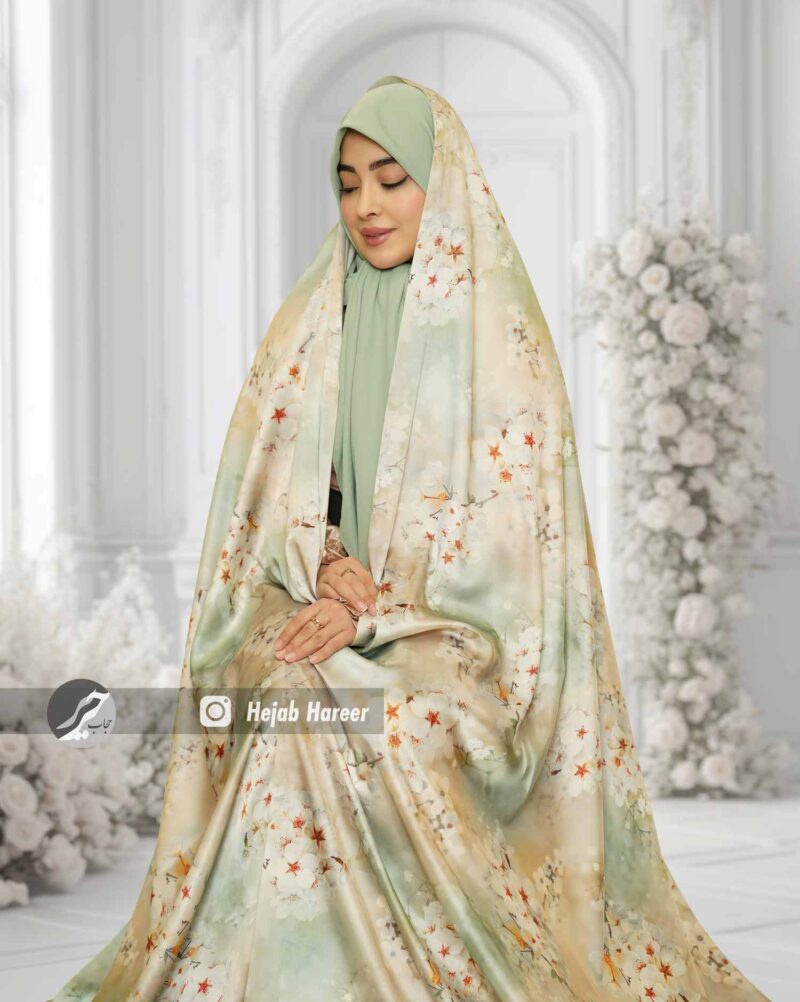 10553-2 چادر سیلک ایرانی کد 10553 - Image 1