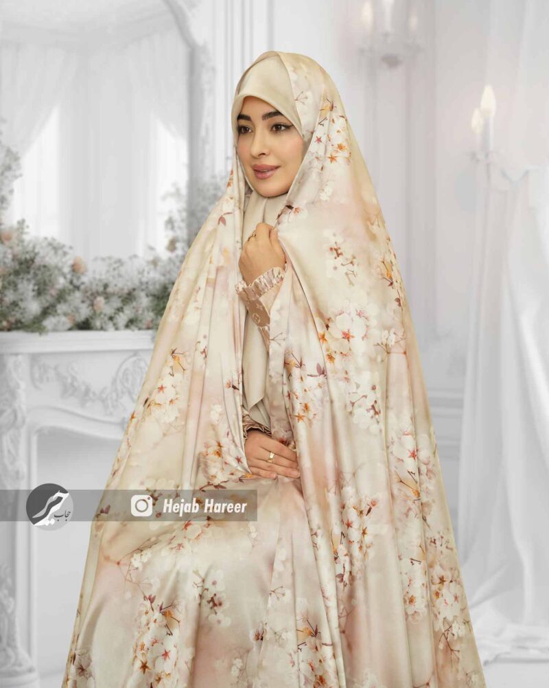 10555-2 چادر سیلک ایرانی کد 10555 - Image 1