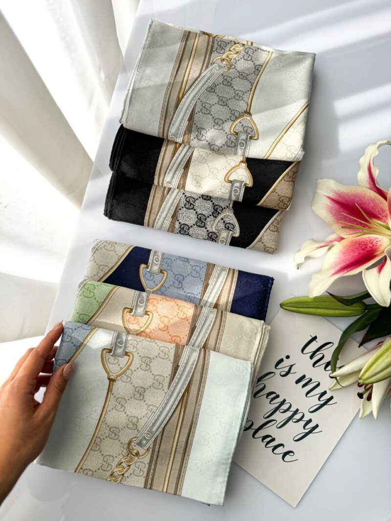 روسری رنگی طرح دار کد 10572 - Image 2