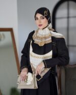 روسری رنگی طرح دار کد 10571