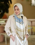 روسری رنگی طرح دار کد 10572