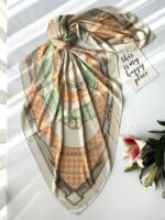 روسری رنگی طرح دار کد 10574
