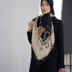 روسری رنگی طرح دار کد 10604