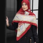 روسری رنگی طرح دار کد 10605