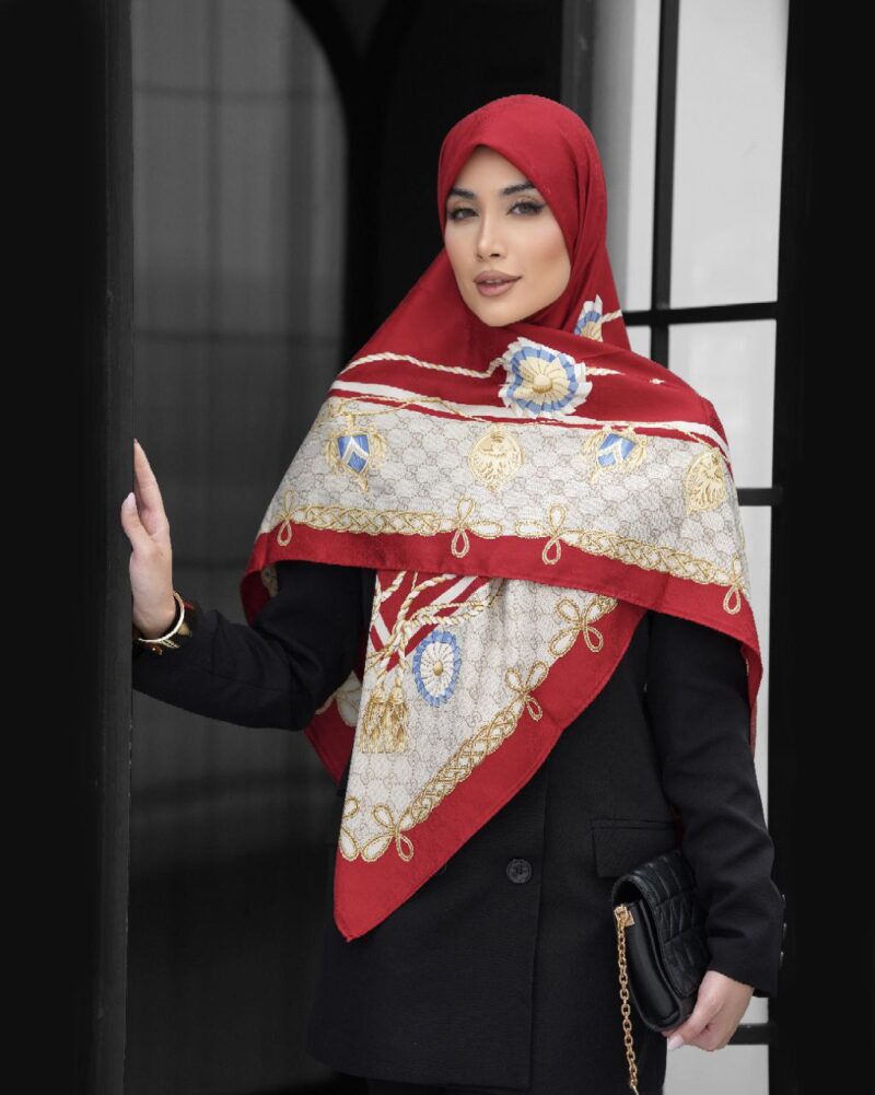 روسری رنگی طرح دار کد 10605 - Image 1