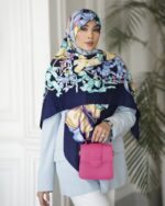 روسری رنگی طرح دار کد 10654