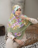 روسری رنگی طرح دار کد 10656
