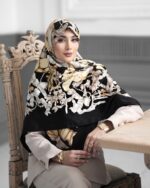 روسری رنگی طرح دار کد 10657
