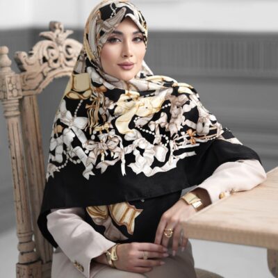 روسری رنگی طرح دار کد 10657