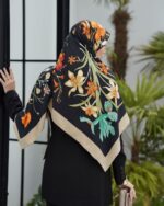 روسری رنگی طرح دار کد 10660