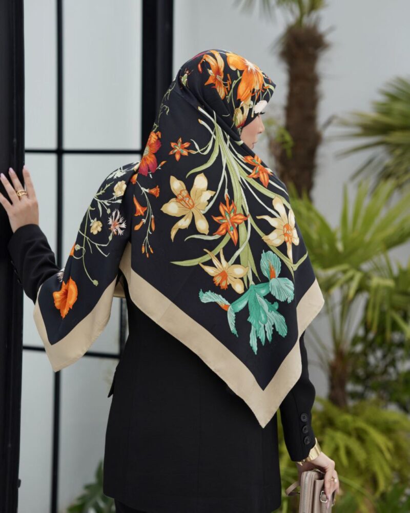 روسری رنگی طرح دار کد 10660 - Image 1