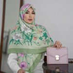 روسری رنگی طرح دار کد 10663