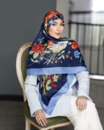 روسری رنگی طرح دار کد 10664