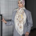 روسری رنگی طرح دار کد 10665