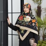 روسری رنگی طرح دار کد 10666