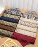 روسری رنگی طرح دار کد 10673