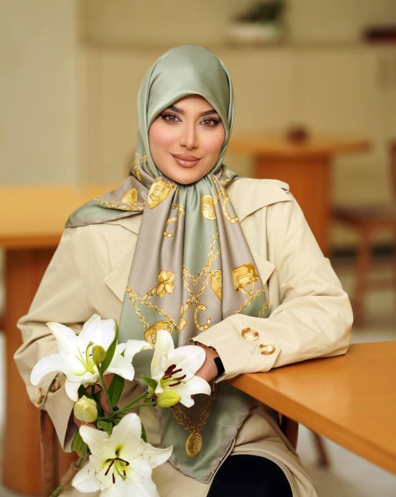 روسری رنگی طرح دار کد 10691 - Image 1