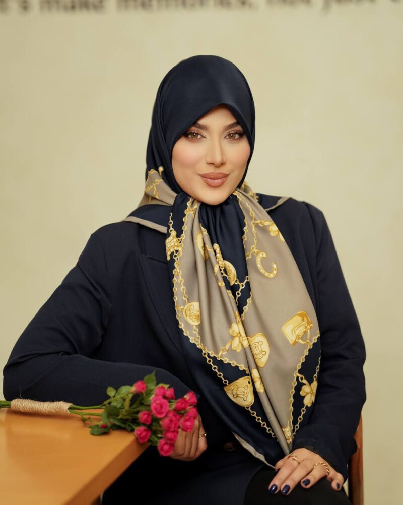 10692 روسری رنگی طرح دار کد 10692 - Image 1