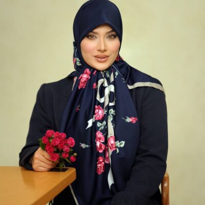 روسری رنگی طرح دار کد 10704