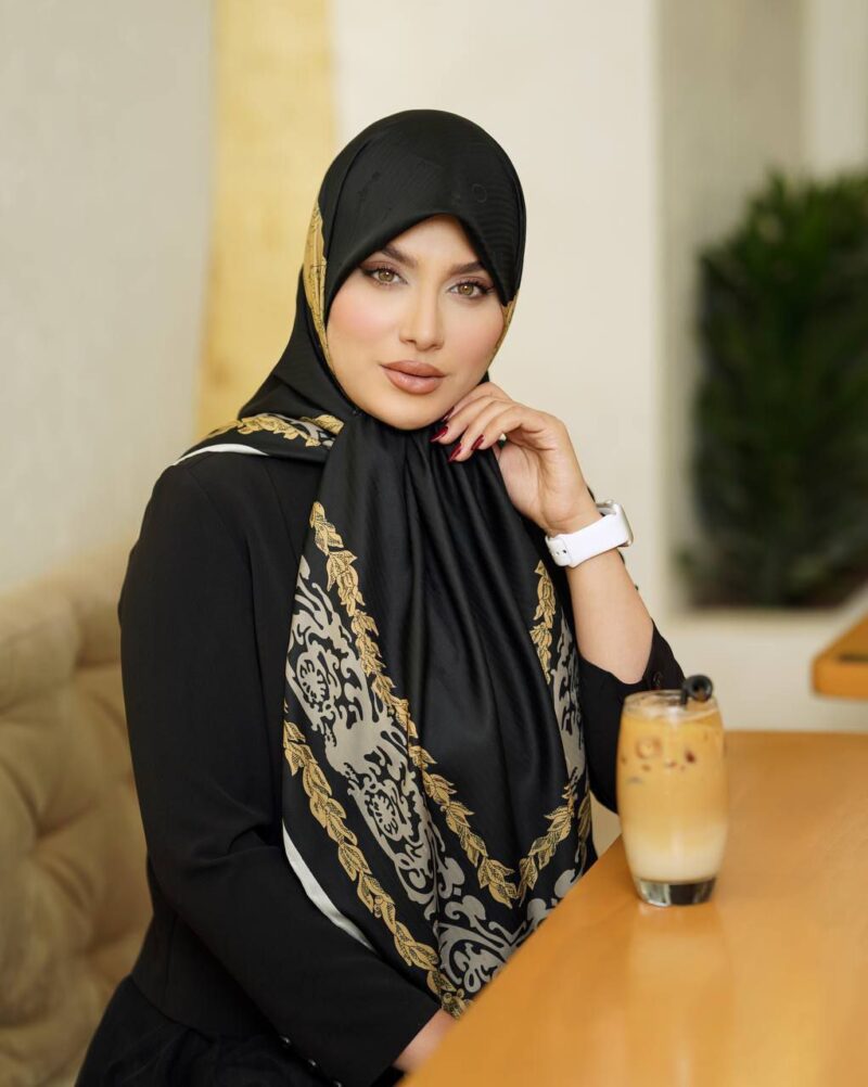 روسری رنگی طرح دار کد 10711 - Image 1