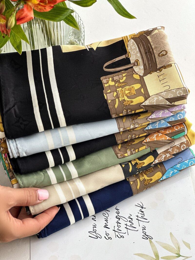 روسری رنگی طرح دار کد 10716 - Image 2