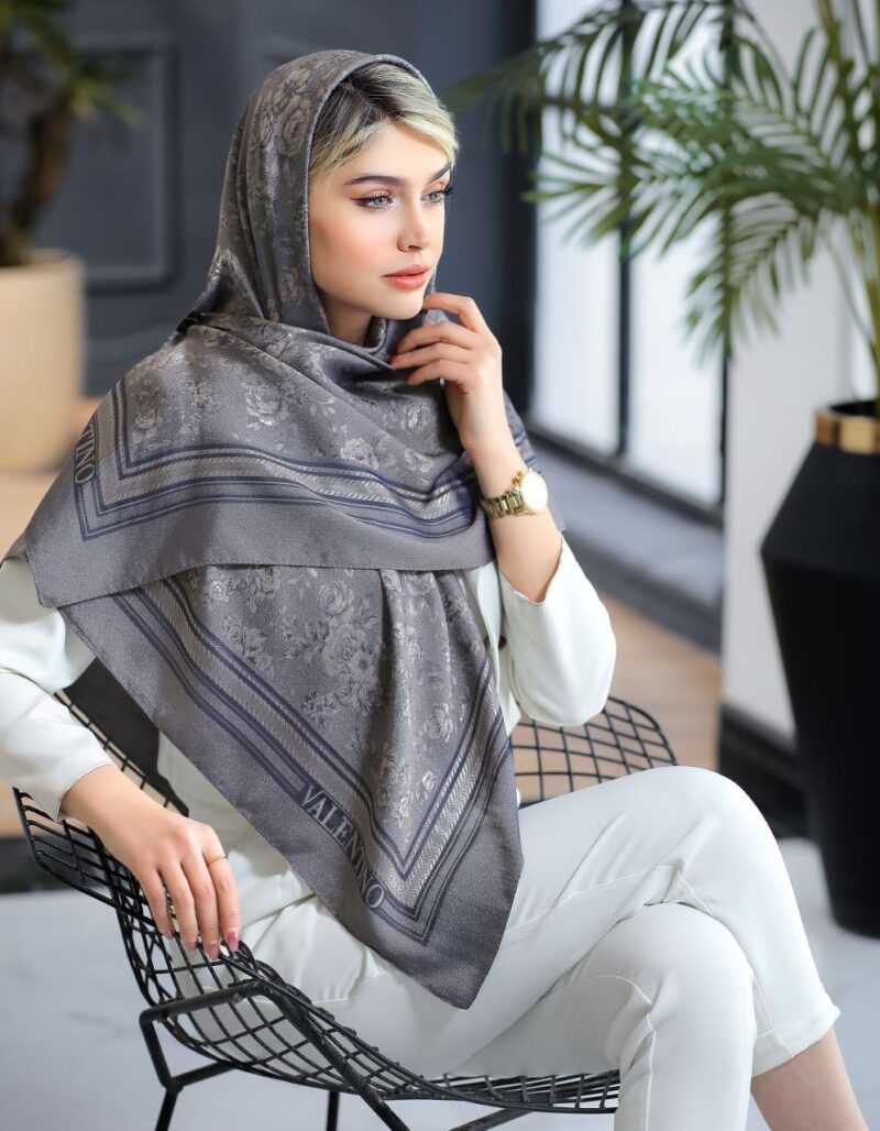 روسری رنگی طرح دار کد 10726 - Image 4