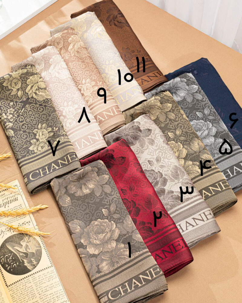 10727-1 روسری رنگی طرح دار کد 10727 - Image 1