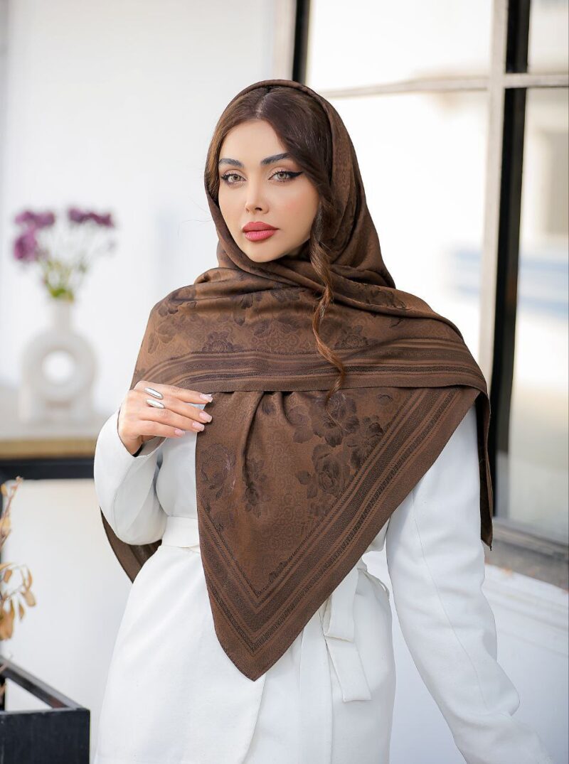 روسری رنگی طرح دار کد 10727 - Image 6