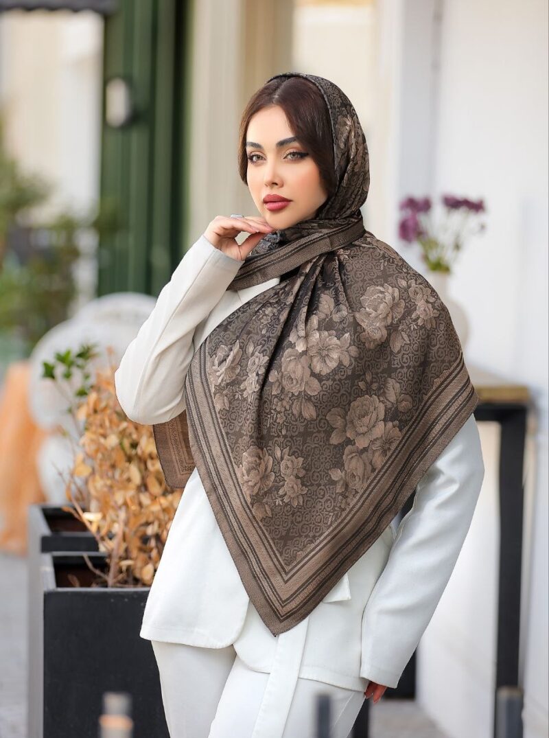 روسری رنگی طرح دار کد 10727 - Image 3