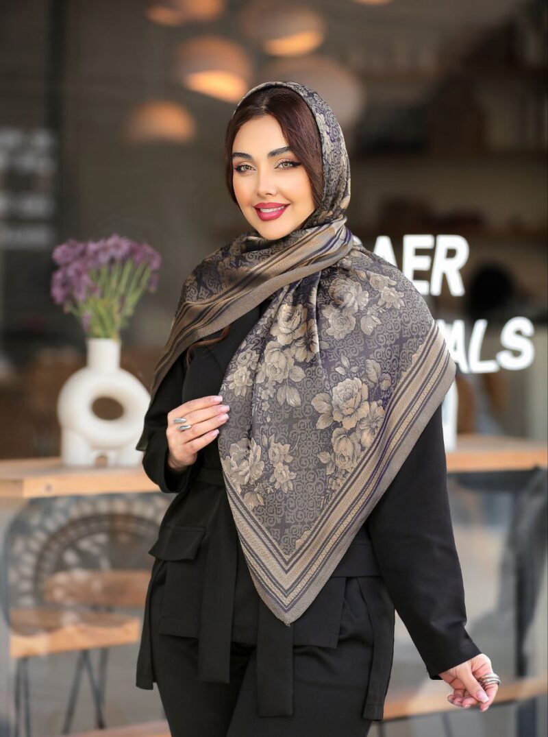 روسری رنگی طرح دار کد 10727 - Image 9