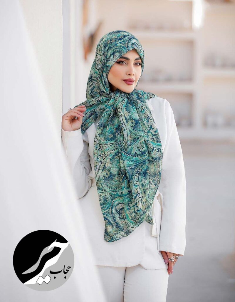 روسری رنگی طرح دار کد 10748 - Image 1