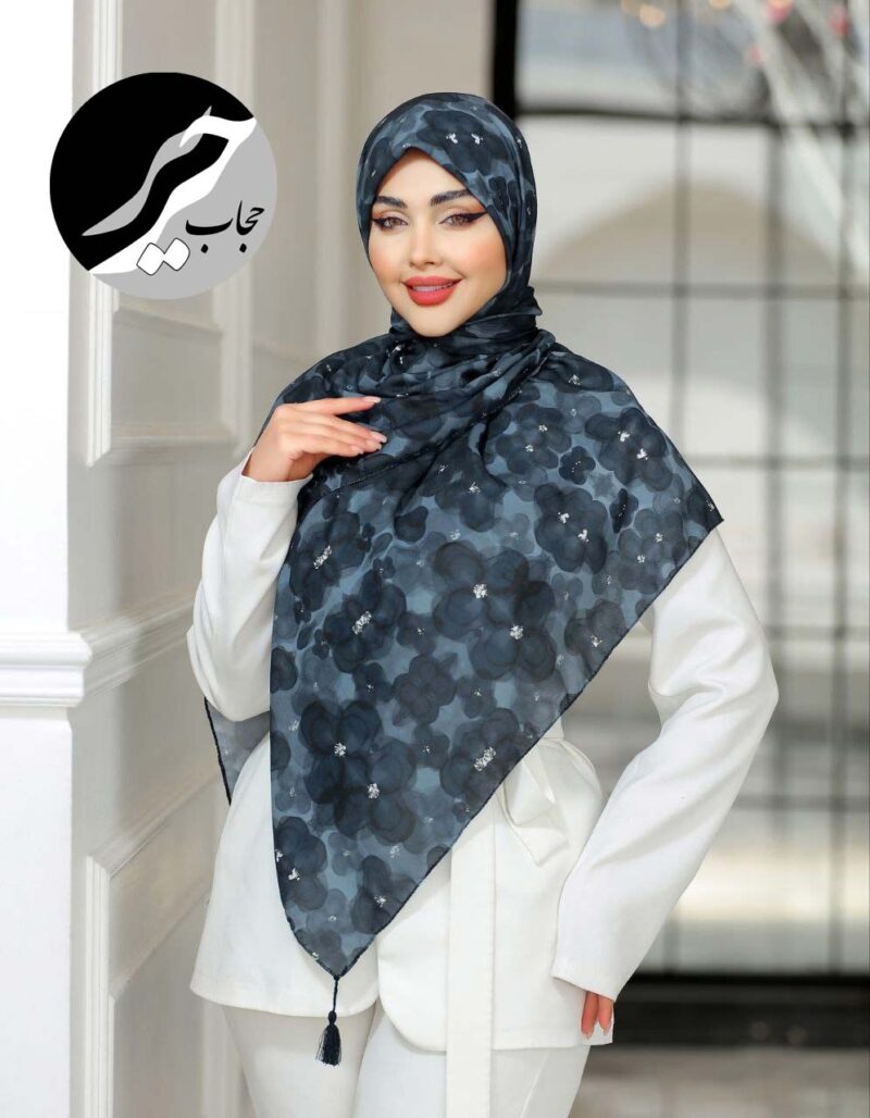 10749 روسری رنگی طرح دار کد 10749 - Image 1