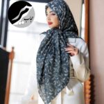 روسری رنگی طرح دار کد 10751